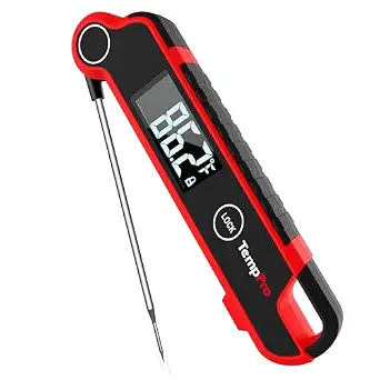 TempPro TempSwift Instant Read Meat Thermometer Digital with Large LCD Display
