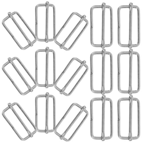 Boucles 30mm 20pcs boucles de rouleau coulissantes boucle de ceinture coulissante connexion courroie de rouleau de réglable pour diy à valise 32x16x2.8mm ()...