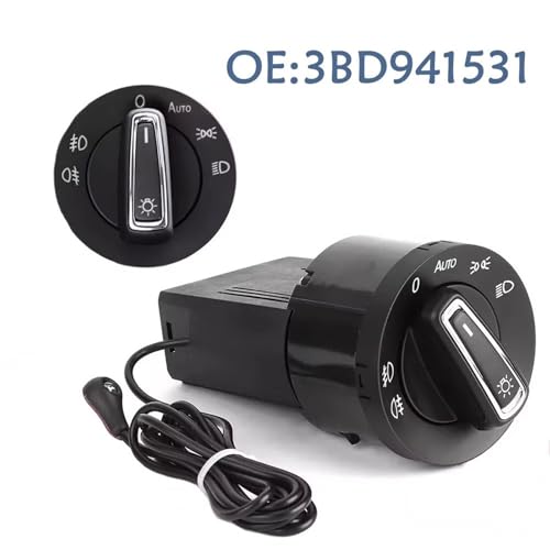 Botón de control de luz de faros delanteros para VW Beetle 1999-2010 switch OEM 1C0941531 3