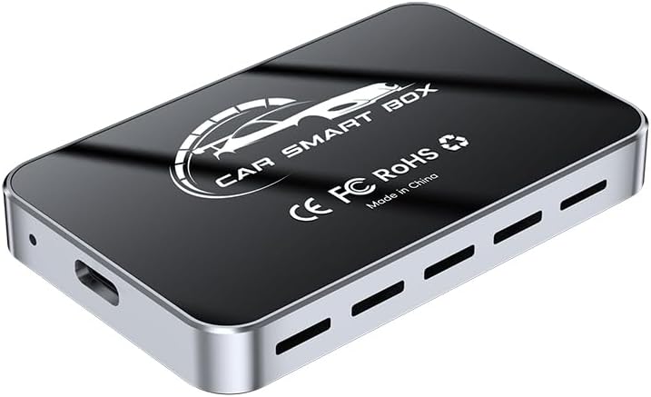 Wireless Adapter for Apple CarPlay and Android Auto | Ideal for Daily Commutes and Road Trips, Quad Core Smart Box with Android 12