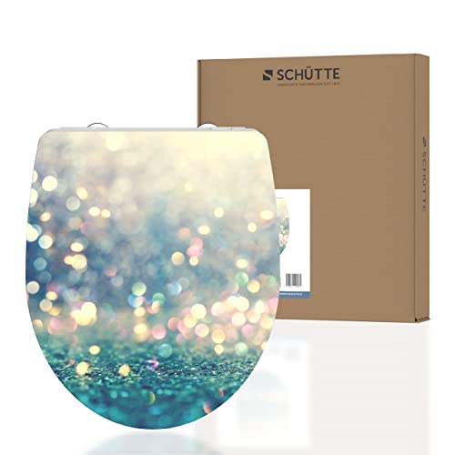 SCHÜTTE Abattant WC Magic Light avec frein de chute et fonction déclipsable pour un nettoyage aisé, en Duroplast