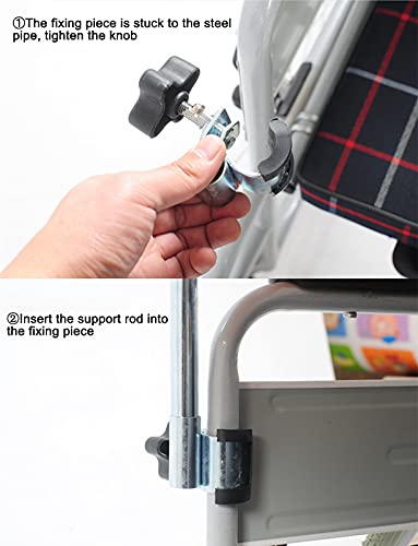 Wheelchair Tray Wooden With Mobile Phone Card Slot And Water Cup Card Slot Removable Wheelchair Lap Tray, Medical Portable Wheelchair Desk For Eating, Reading, Resting (Black) #TOP5