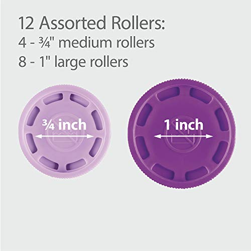 Conair Instant Heat Compact Hot Rollers w/ Ceramic Technology; Black Case with Purple Rollers