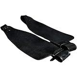 HILASON Leather Saddle Replacement Fender Pair with Hobble Straps Adult Black| | Saddles Fenders Fender| for Horse