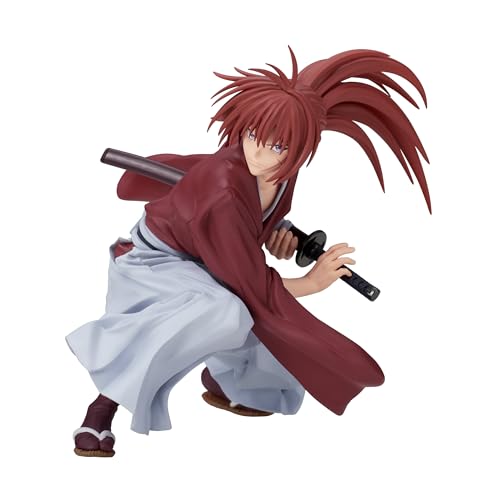 Banpresto Figura de Acción Kenshin Himura Rurouni Kenshin - Vibration Stars 12cm BP88968P Multicolor - Figura coleccionable Ideal para los fanaticos del anime