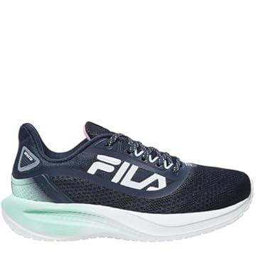 Tenis Fila Efecto Feminino,Marinho/Prata/Verde Água,34