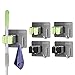 Gofady 4 Pezzi Portascope e Portaspazzole Muro Montato, Porta Scope Parete Holder con Gancio per Garage, Bagno, Cucina
