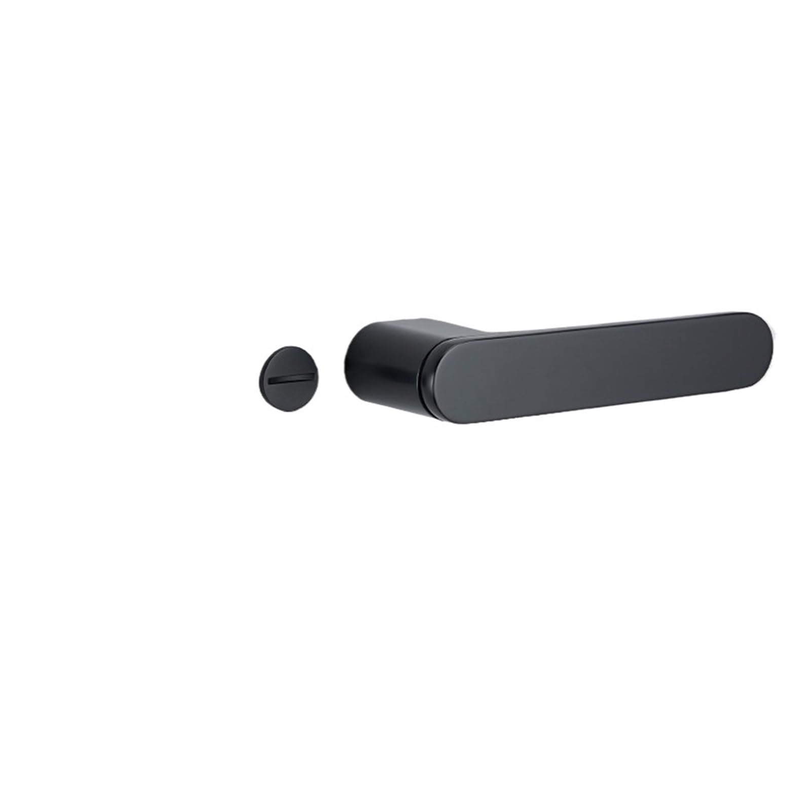 NYRXRYTCA Ecological Door Lock Indoor Bedroom Door Lock Black Gray Modern Magnetic Silent Silent Light Luxury Wooden Door Lock Minimalist Door Handle(Black 35 50mm without key)