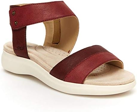 JBU by Jambu Women's Doris Flat Sandal, Cognac, 7 Medium US | Image 3