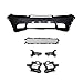 YHB Front Complete Bumper Cover Kit w/Fog Lamp for 2016 2017 2018 2019 2020 Dodge Durango SRT - Full Bumper Set
