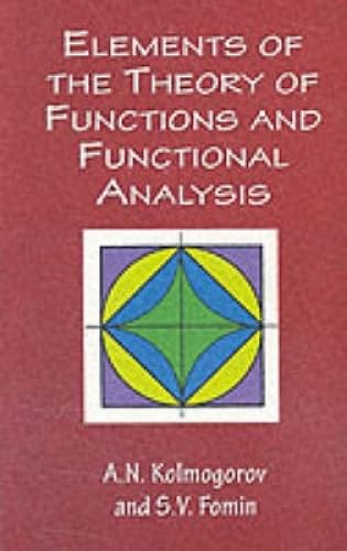 Elements Of The Theory Of Functions And Functional Analysis (Dover Books On Mathematics) #TOP9