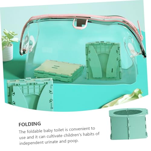 Toilettes pliables bébé ORFOFE pot de voyage vert en plastique PP