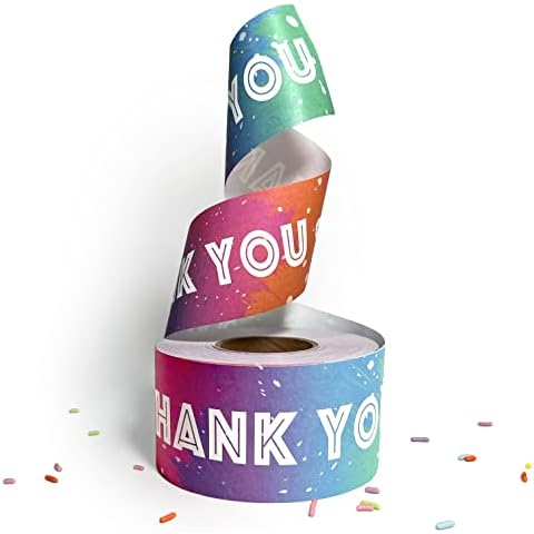 Madeful Water Activated Tape - Thank You Packing Tape for Sealing Boxes and Cartons - Gummed Tapes for Mail - Biodegradable Paper Shipping Tape for Small Business - 2" x 55 Yards Cover