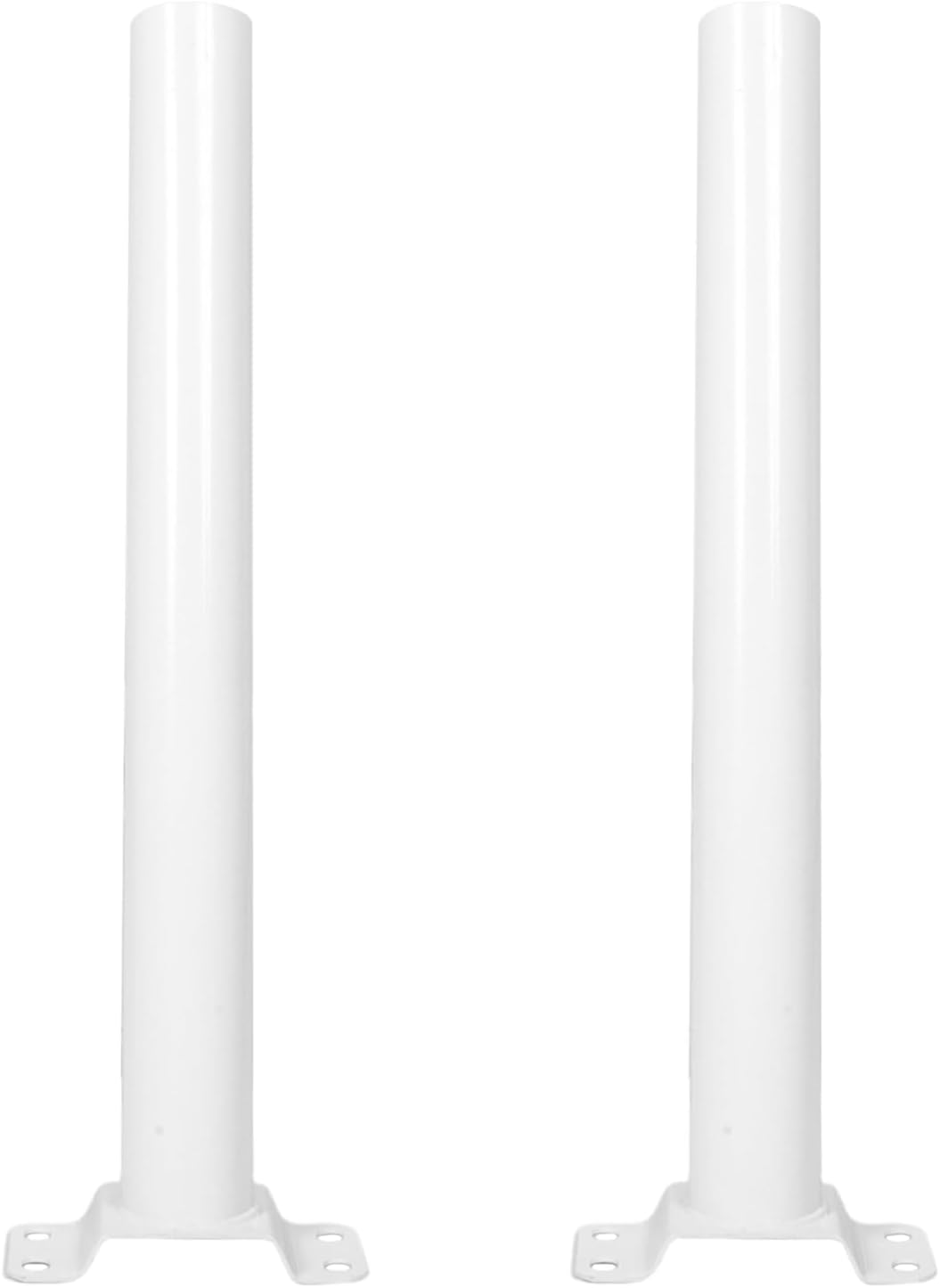 HANABASS 2pcs Solar Street Light Bracket Light Mounting Bracket Outdoor Light Mounting Plate Lamp Post Accessories Lamp Parts and Accessories Solar Street Light Pole White Steel