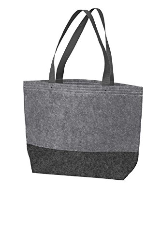 Port Authority luggage-and-bags Medium Felt Tote OSFA Felt Charcoal/Felt Grey