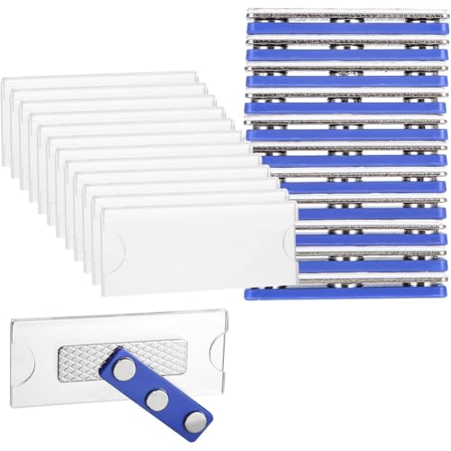 Imanes autoadhesivos de 75x30 mm perfectos para crear portagafetes y placas de identificación