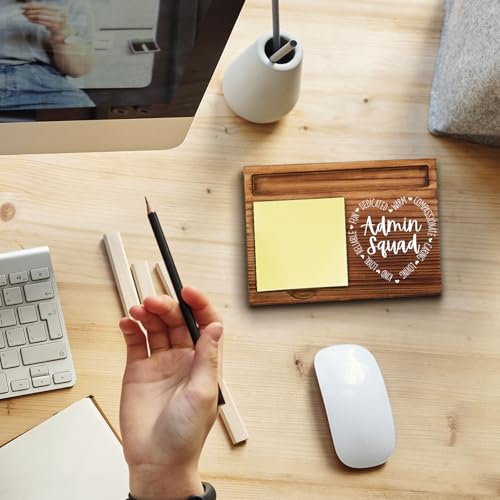 Support de notes adhésives en bois pour stopper le désordre de bureau