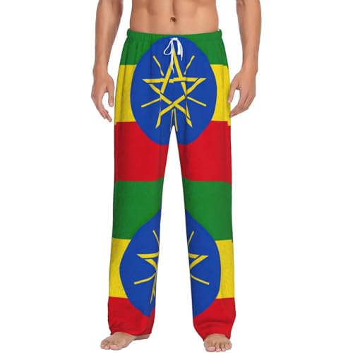 Pyjama flanelle Éthiopie homme avec poches idée cadeau originale