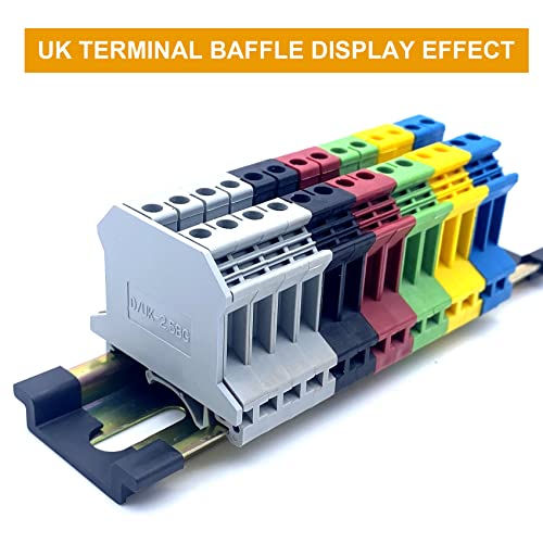 Erayco D/Uk-2.5Bg Din Rail Mounted Terminal Block End Cover (Pack Of 20) #TOP3