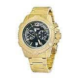 30 ATM Nautec No Limit Herren Multi Zifferblatt Quarz Uhr mit Edelstahl Armband TRBD-QZ GD-BK