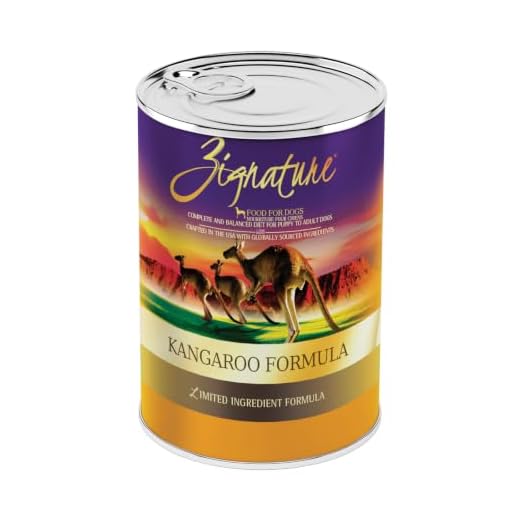 Zignature Kangaroo Canned Dog Food Formula 12/13oz