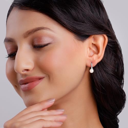 GIVA 925 Silver Pearl Small Stud Earrings| Gifts for Girlfriend, Studs to Gift Women & Girls | With Certificate of Authenticity and 925 Hallmark