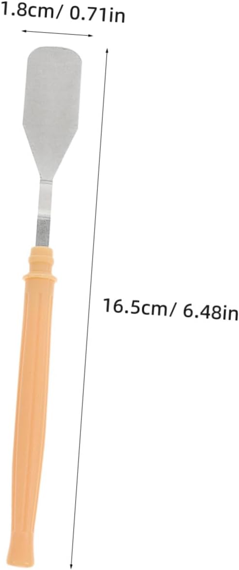 TEHAUX 12pcs Plastic Handle Painting Mixing Tools Palette Knives Set for Artists, Flexible Stirring Spatulas and Drawing Scrapers for Oil and Gouache Paints in Art Studios