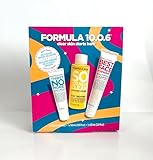 Formula 10.0.6 Best Sellers Skincare Collection, Face Cleanser, Acne Treatment, Moisturizer Trial Size Set, Pink and Purple, 3-Piece Kit