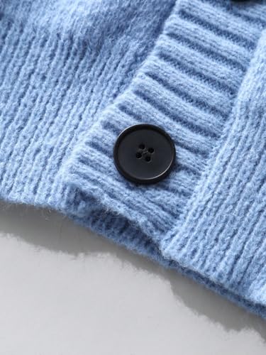 men's pullover sweaters Colorblock Drop Shoulder Cardigan For Dailywear Back4