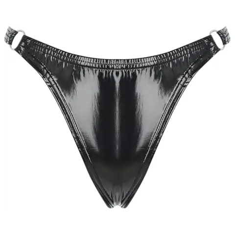 CHICTRY String Slip en Cuir Verni Cover