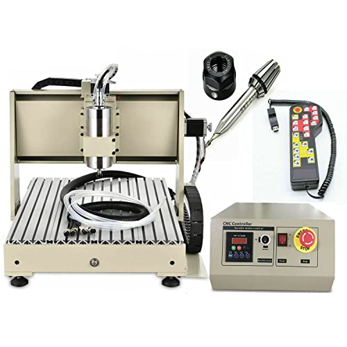 3 Axis 1500W VFD USB 6040 CNC Router Engraver Milling Machine Desktop Engraving Mill&Drill 3D CUTTER + RC