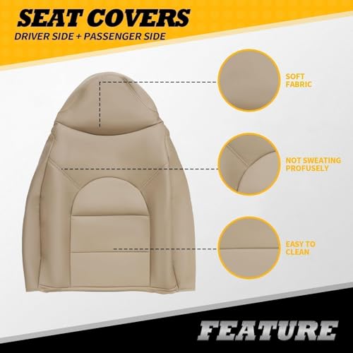 Jecoupoon Seat Covers Compatible with F Series 250 350 450 550 1999 2000 by Jecoupoon - Used condition - Image 8