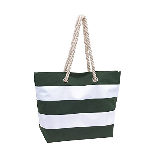 Vertrieb durch Preiswert & Gut - Bolsa de playa  Mujer Verde grün / weiß medium