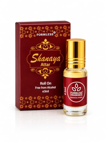 Image of Formless Shanaya 3ml Attar Unisex - Premium Elegant Fragrance Oil, Long Lasting Alcohol-Free Perfume, Soft Fruity Sweet Scent, Pocket Size Roll-On, Travel Friendly Daily Wear & Special Occasions