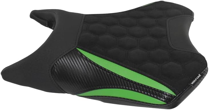 Motorbike Fit for Kawasaki Ninja 500 Z500 2024 2025 Complete Front Rider Rear Passenger Solo Seat Cowl Cushion Pad Synthetic Leather(Front Green)