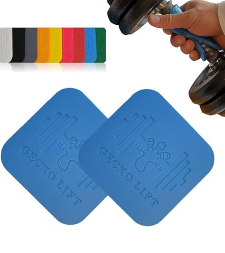 Sweat-Free Silicone Grip Pads for Weightlifting, Thicker Build, All Ages