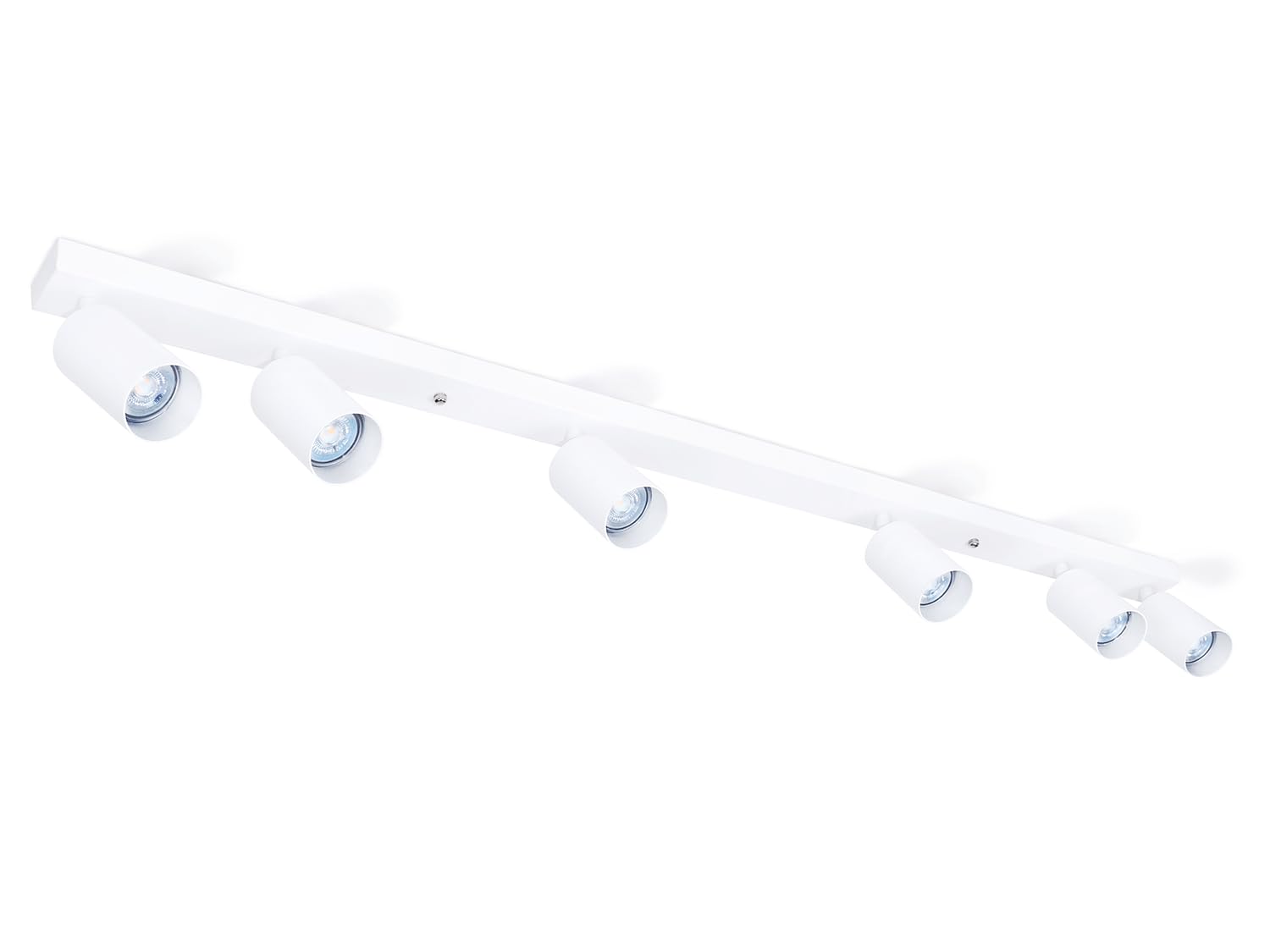 Lámpara de Superficie Viki - para Pared y Techo - GU10 - Lámpara de Foco de Superficie x5 - Blanco, 1200x170x40 mm