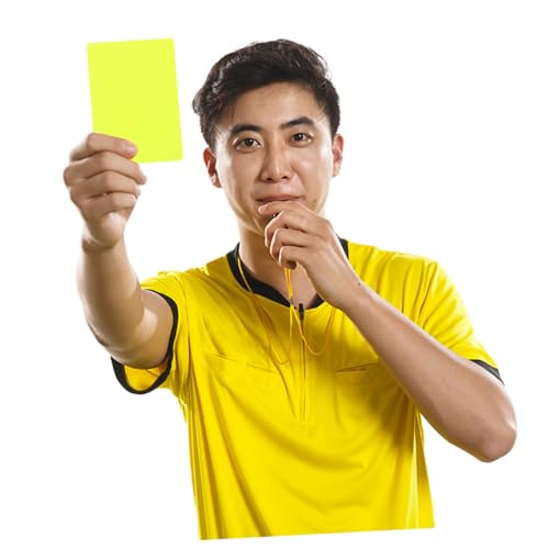 BESPORTBLE set silbatos y tarjetas para árbitro fútbol miniatura 6