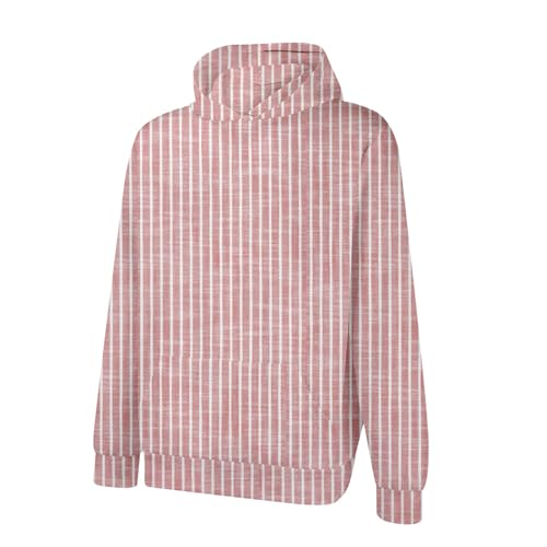 Vertical Striped Hoodies for Men Color Block Hoodie Sweatshirt with Hood Casual Tee Long Sleeve Fashion Fall Pullover4