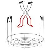 Canning Rack with Heat Resistant Silicone Handles,Stainless Steel Canning Jar Rack Canner Rack Canni