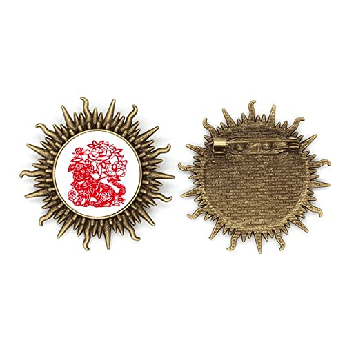 Broche en métal pour découpe de papier chien scrapbooking die