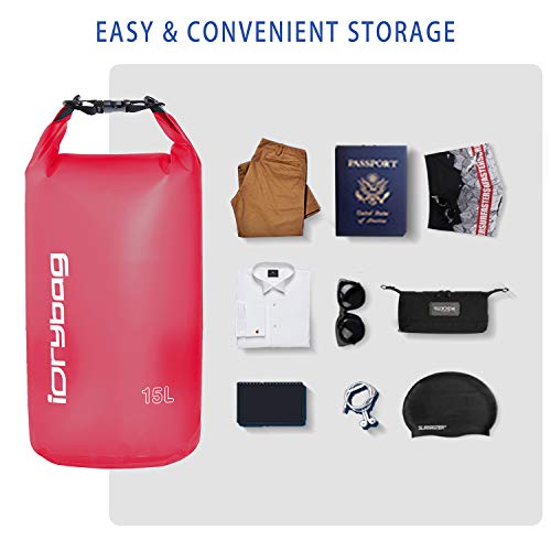 IDRYBAG Clear Dry Bag Waterproof 2L, Small Dry Sack Waterproof Bag for Kayaking miniatura 4