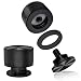 Newace Welding Helmet Pipeliner Headgear Replacement Parts Accessories for 3 M Screws Flip Hood Fasteners Aluminum (Black)