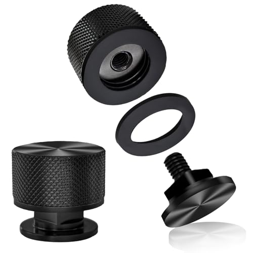 Image of Newace Aluminum Welding Hood Fasteners Pipeliner Helmet Accessories Headgear Replacement Parts Screws 1 Pair(Black)