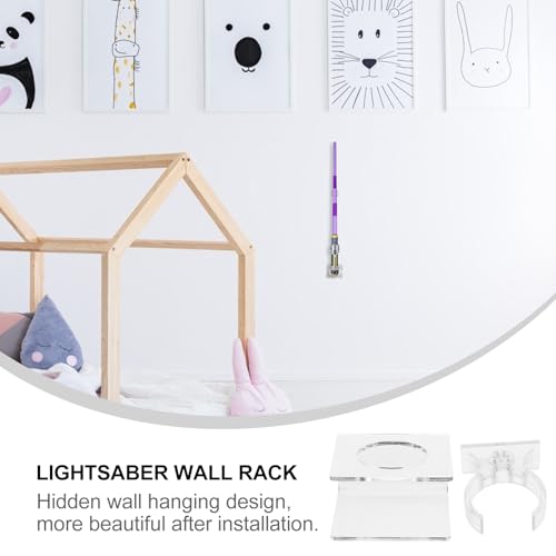 Lichtschwert Stand Display Wand Halterung Rack Klaren Acryl Lagerung Rack Wand Halterung Für Sammlerstücke Figurine Modell Figuren Spielzeug Transparent