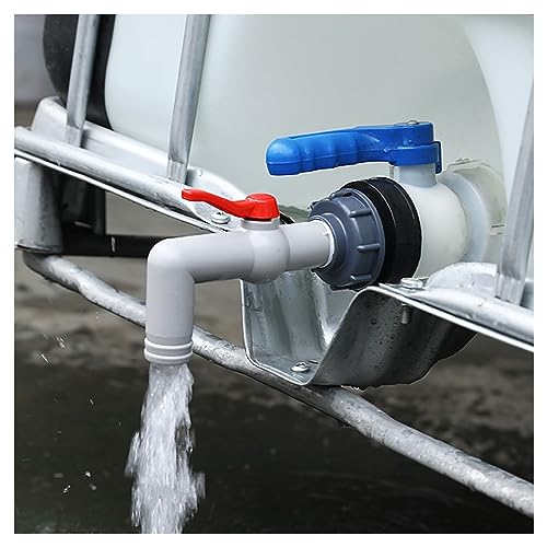 Válvula de reemplazo IBC de 1/2" con conector de púa para mangueras 8