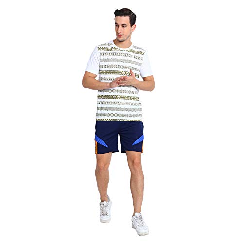 Image of Dia Dia Men's Athletic Shorts, Quick Dry Lightweight Sports Shorts with Zipper Pockets, Drawstring Waist, Breathable Honeycomb Fabric, Ideal for Gym, Workout, Running