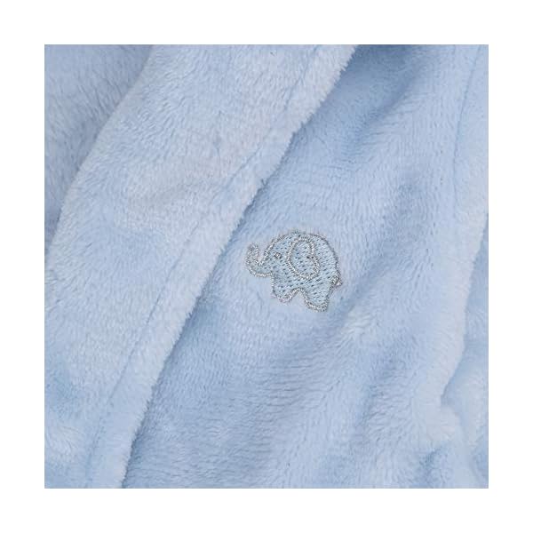 Baby Jungen & Mädchen Unisex Bademantel (Altersstufen 6-24 Monate) Weiches Plüsch Flanell Fleece mit Kapuze Bademantel… – Bild 4