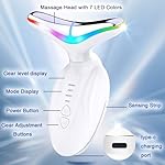 Facial and Neck Massager - SIQUER 7 in 1 Face Sculpting Tool, Multifunctional Face Lift Device for Lifting, Double Chin and Skin Care, White - Image 2