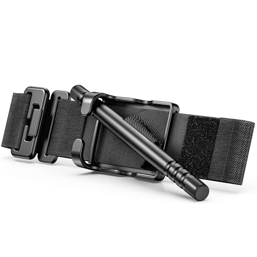 Qen Tourniquet for Severe Bleeding Control, Gear for First Aid Kits and Tourniquet Kits, Suitable for Emergencies, One-Handed Operation (Black)
